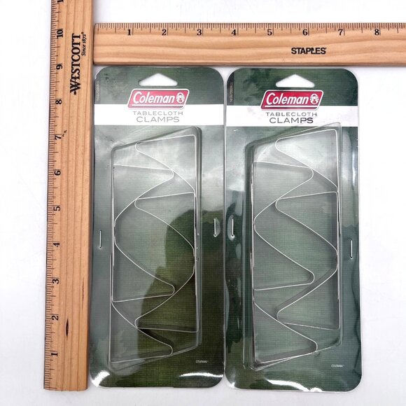 Coleman Tablecloth Clamps 4-Pack Stainless Steel Rust Resistant Outdoor Picnic - Picture 7 of 8